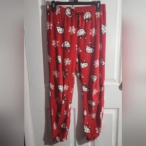 Viral Hello Kitty Soft Christmas Santa and Snowflakes sleep pants